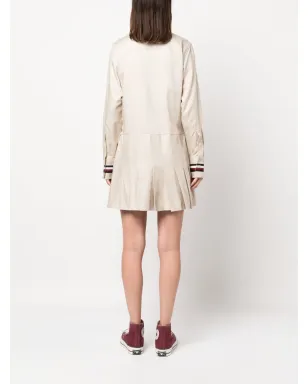Tommy Hilfiger ロゴプレート付きプリーツドレス - サムネイル4