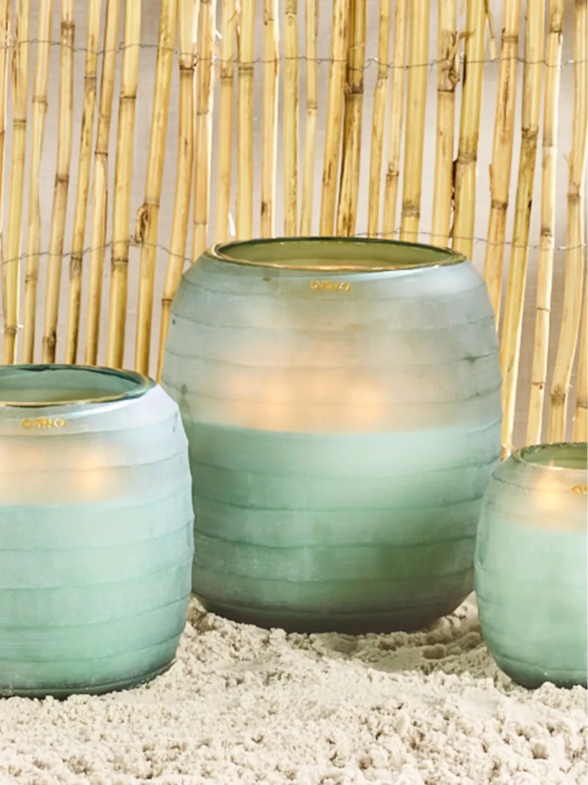 Onno Waves scented candle (2.5kg) - Blue - 画像4