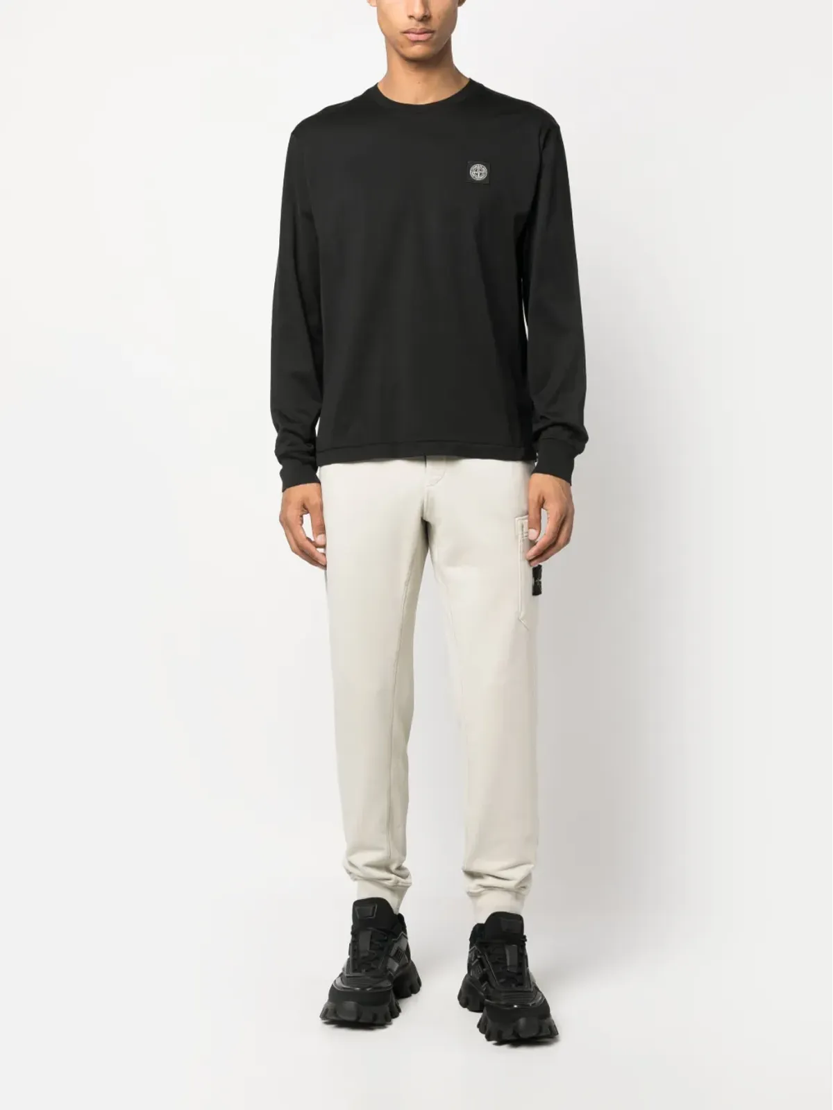 Stone Island コンパスパッチ ロングスリーブTシャツ - 画像2