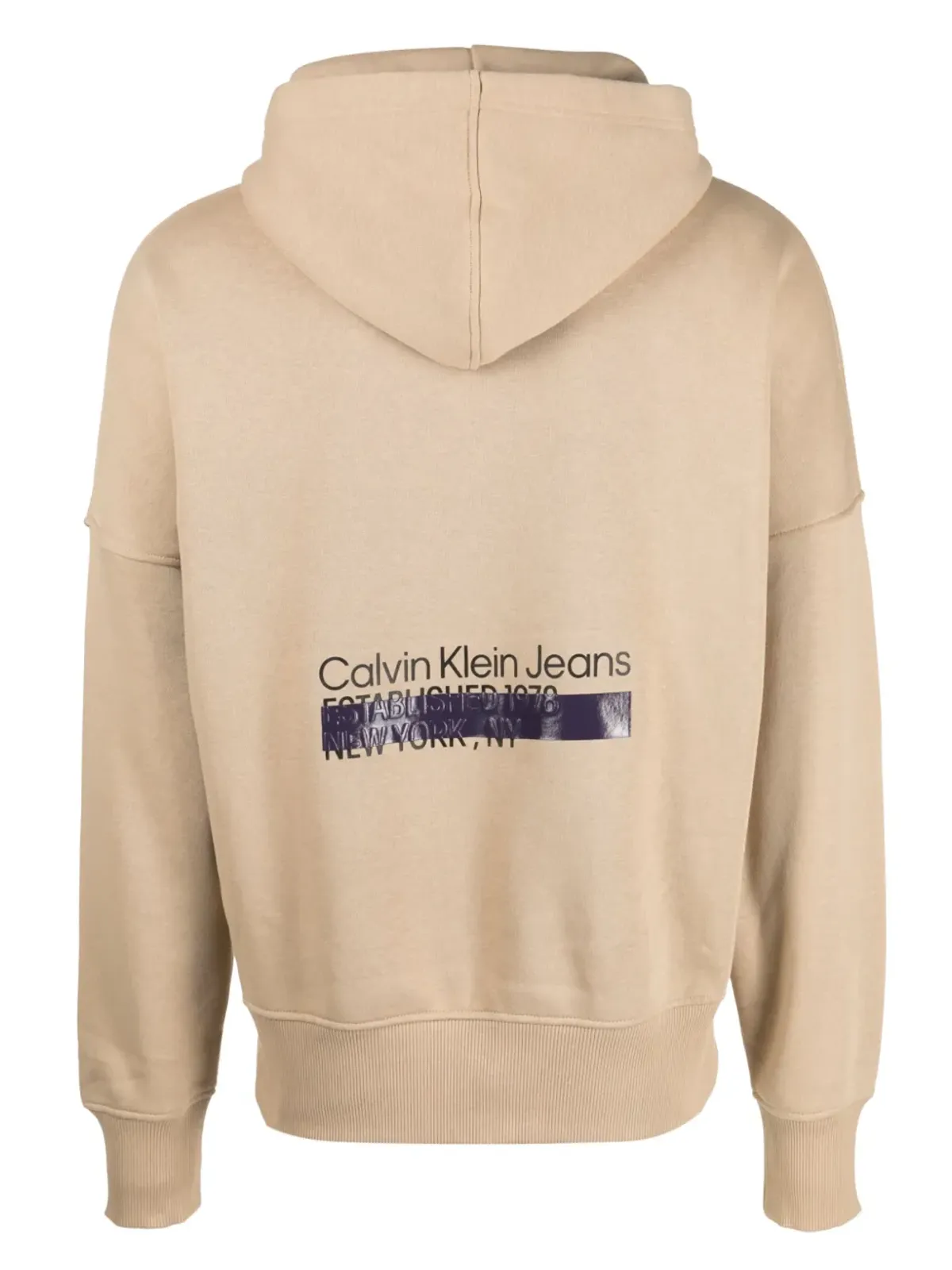Calvin Klein Jeans レイヤードアドレスHwk ドローストリングフーディ - 画像2