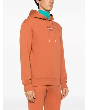 Calvin Klein Jeans Monologo ロゴプリント フーディ - オレンジ - サムネイル3