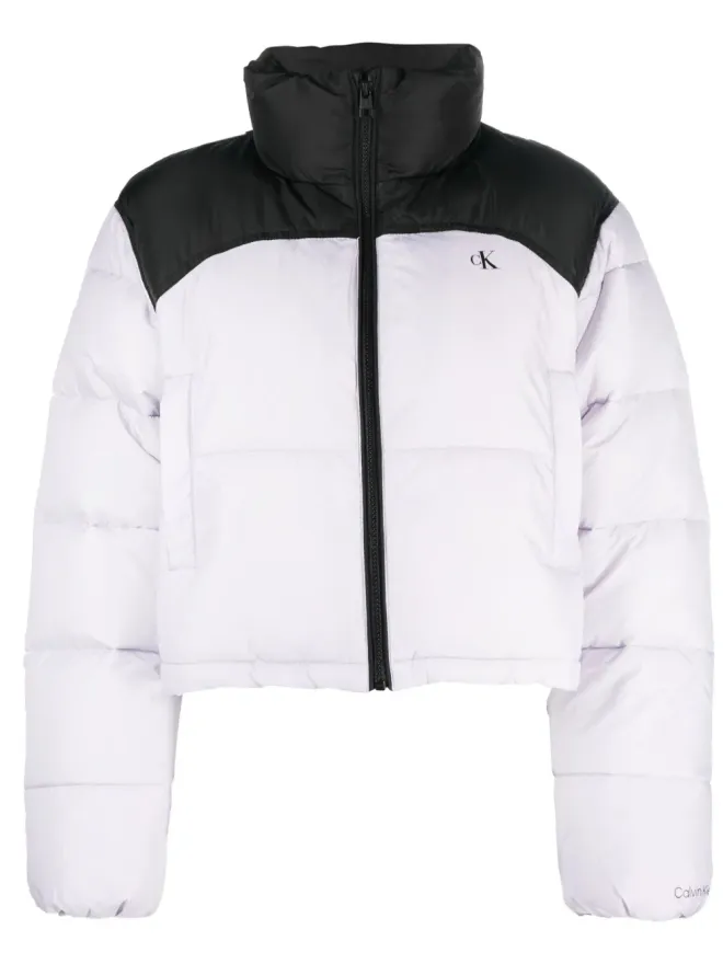 Calvin Klein Jeans Calvin Klein Jeans カラー ブロック ハイネック ダウンジャケットの商品画像