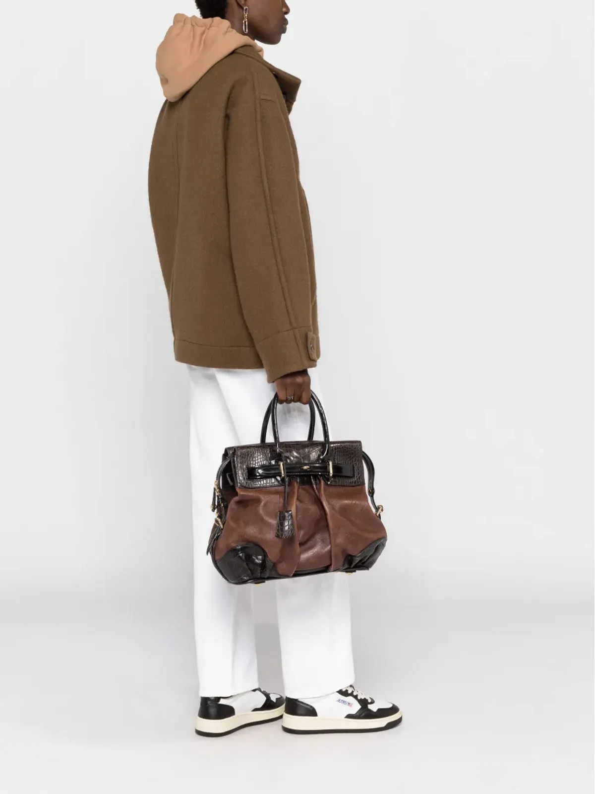 Louis Vuitton Pre-Owned モノグラム・デボスド ボックスプリーツディテール パネルド ハンドバッグ - ブラウン - 画像2