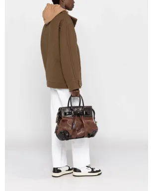 Louis Vuitton Pre-Owned モノグラム・デボスド ボックスプリーツディテール パネルド ハンドバッグ - ブラウン - サムネイル2