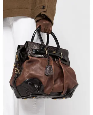 Louis Vuitton Pre-Owned モノグラム・デボスド ボックスプリーツディテール パネルド ハンドバッグ - ブラウン - サムネイル3