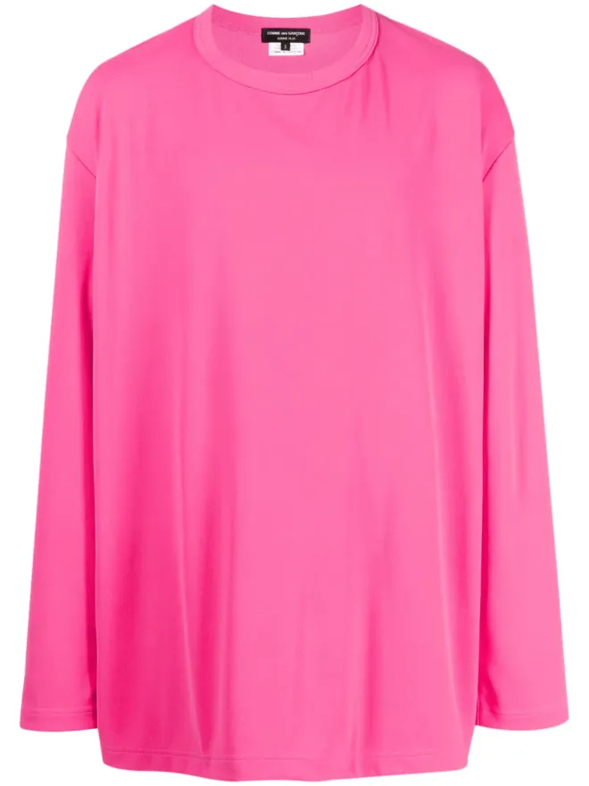 Comme des Garçons Homme Plus Comme des Garçons Homme Plus カットアウトディテール ロングスリーブTシャツ - ピンクの商品画像
