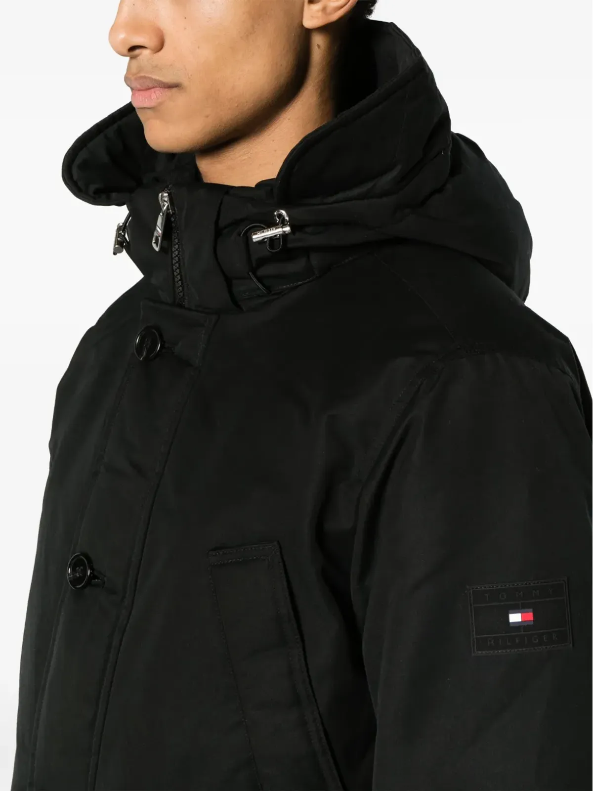 Tommy Hilfiger Rockie ダックダウンパーカ - Black - 画像5