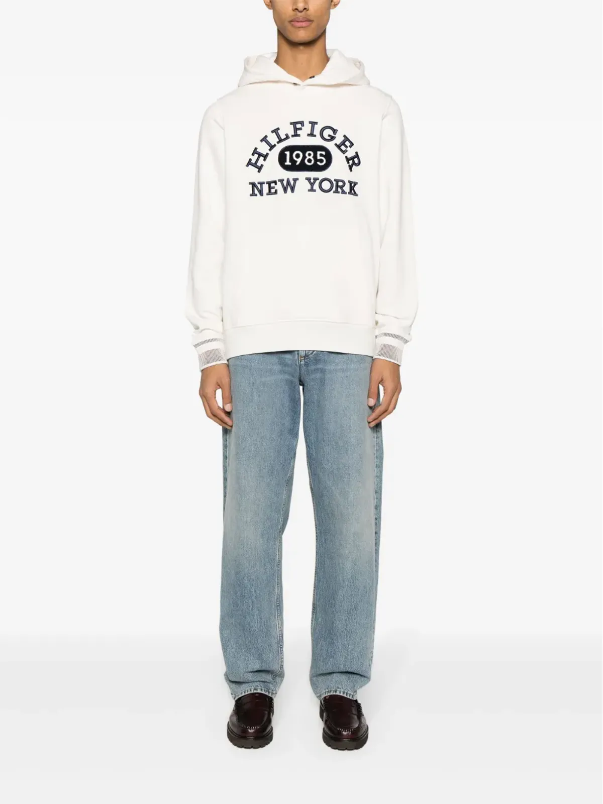 Tommy Hilfiger 刺繍ロゴ コットン パーカー - 画像2