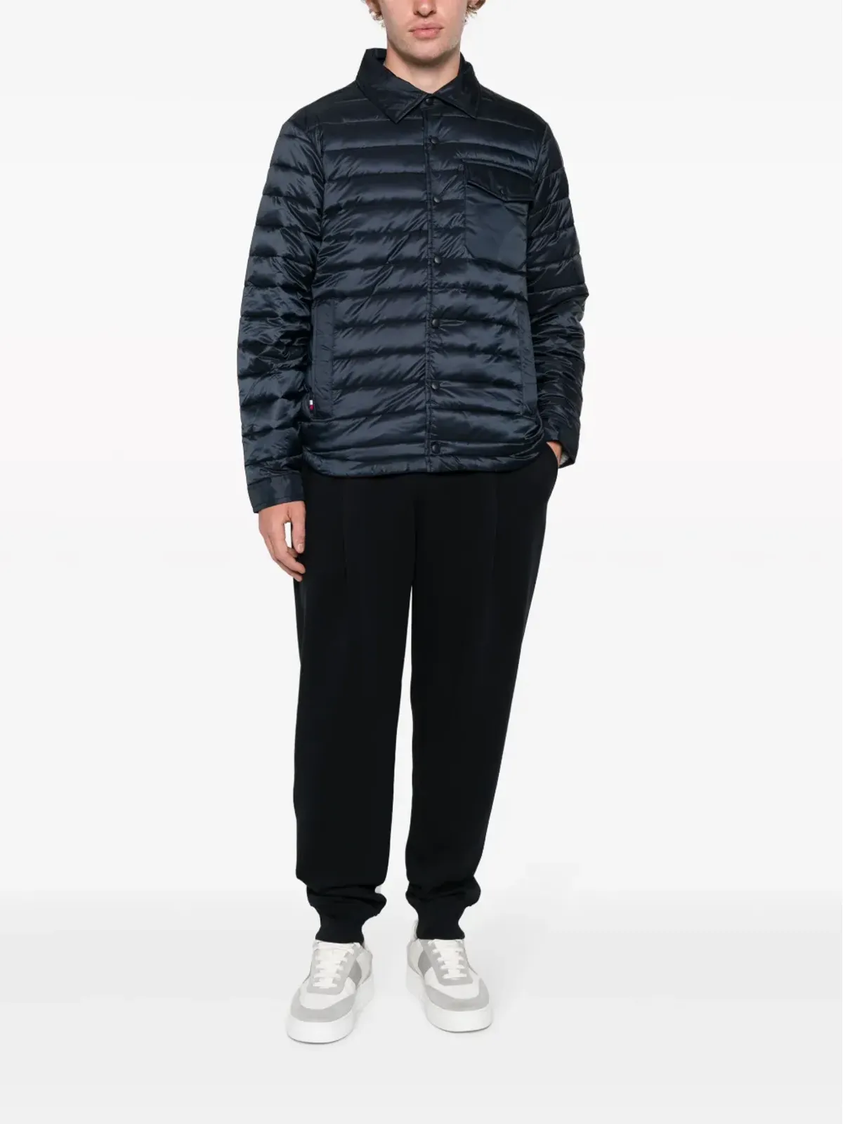 Tommy Hilfiger ロゴパッチ付きパッド入りシャツジャケット - 画像2