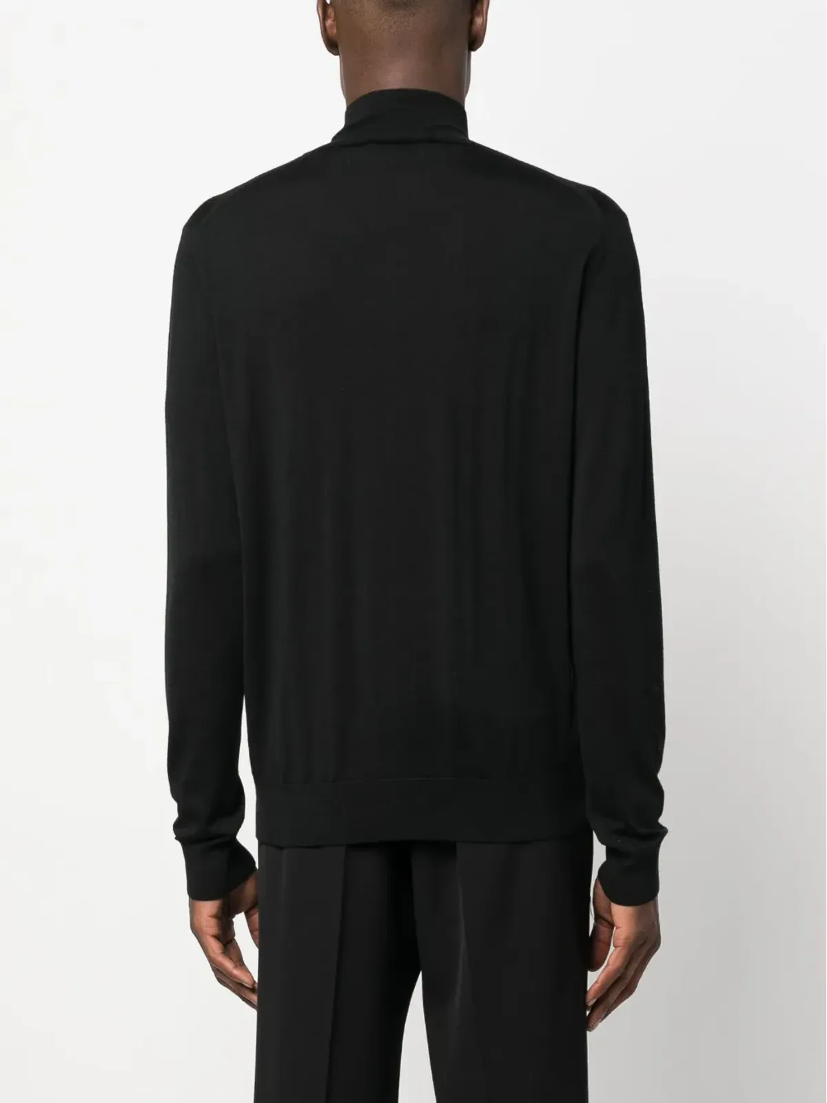 Lanvin ロールネック ウール混紡ジャンパー - ブラック - 画像4