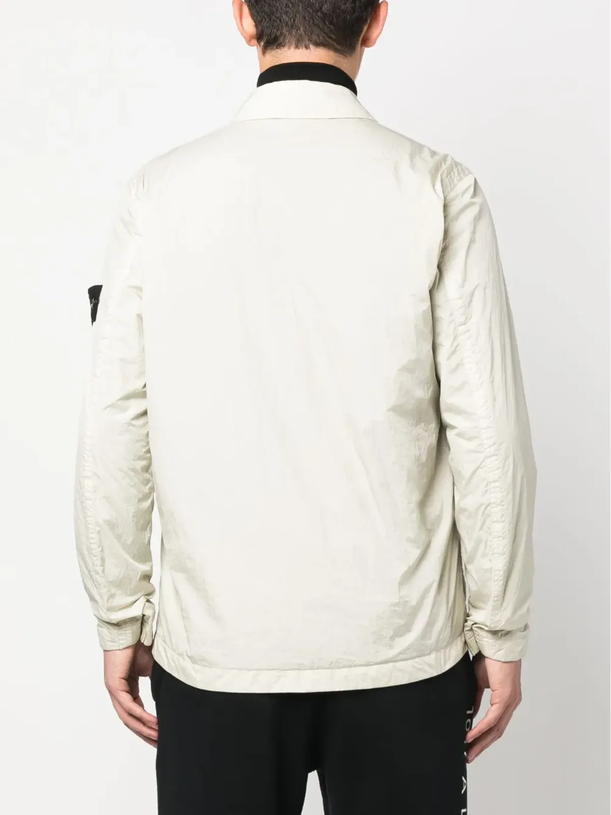 Stone Island Compassパッチ付きライトウェイトジップアップジャケット - 画像4