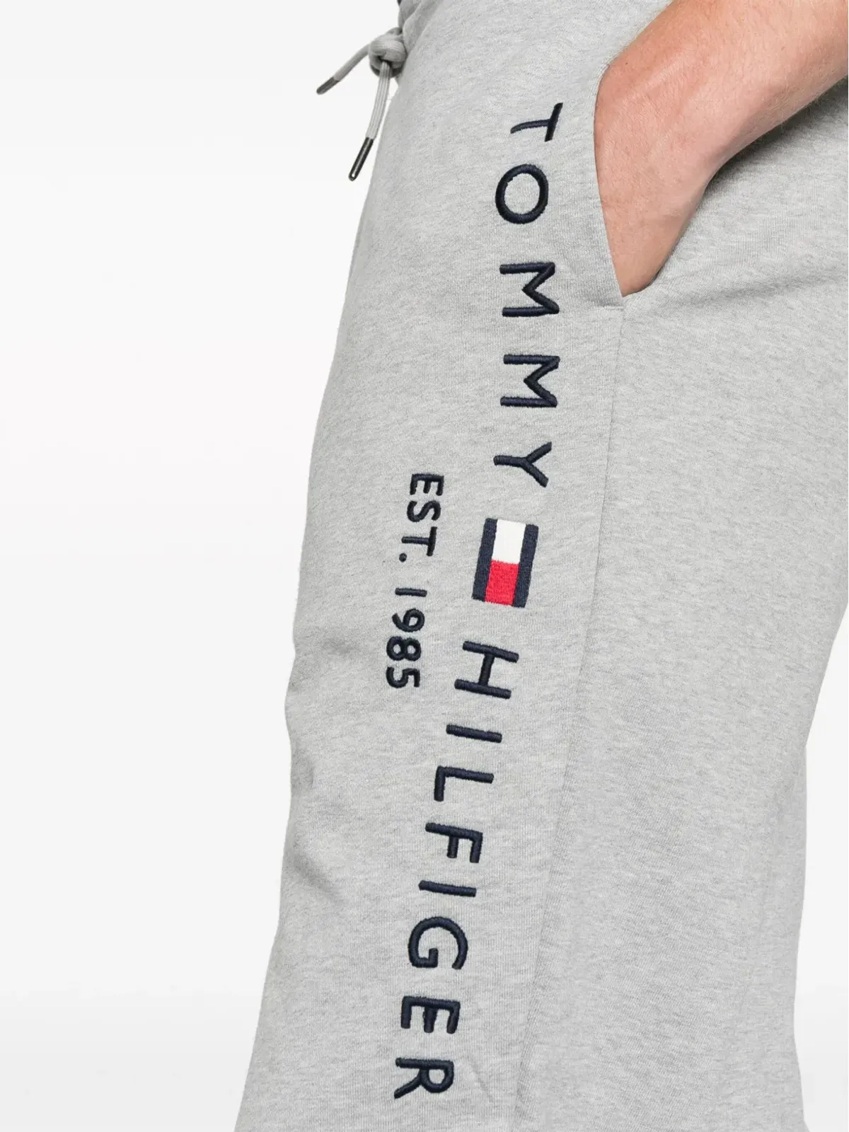 Tommy Hilfiger ロゴプリント テーパード トラックパンツ - グレー - 画像5