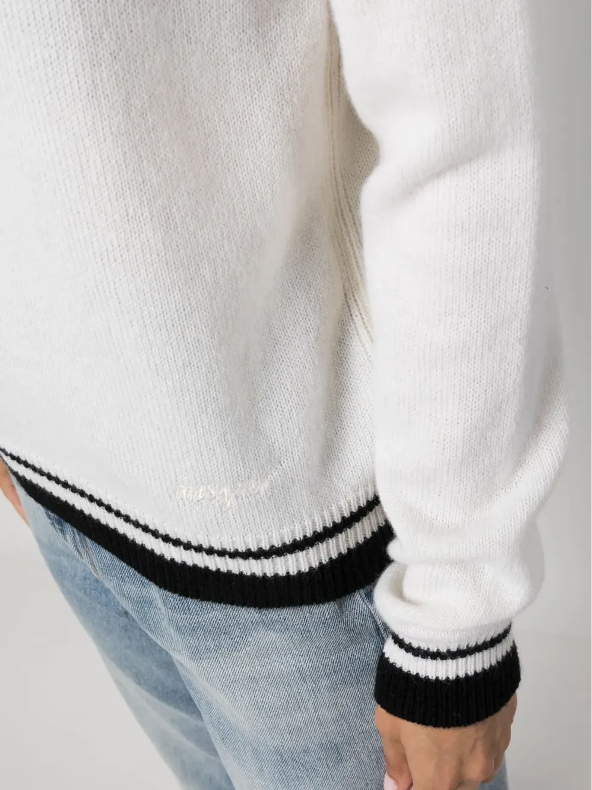 MSGM ストライプエッジ ウール混紡ジャンパー - 画像5