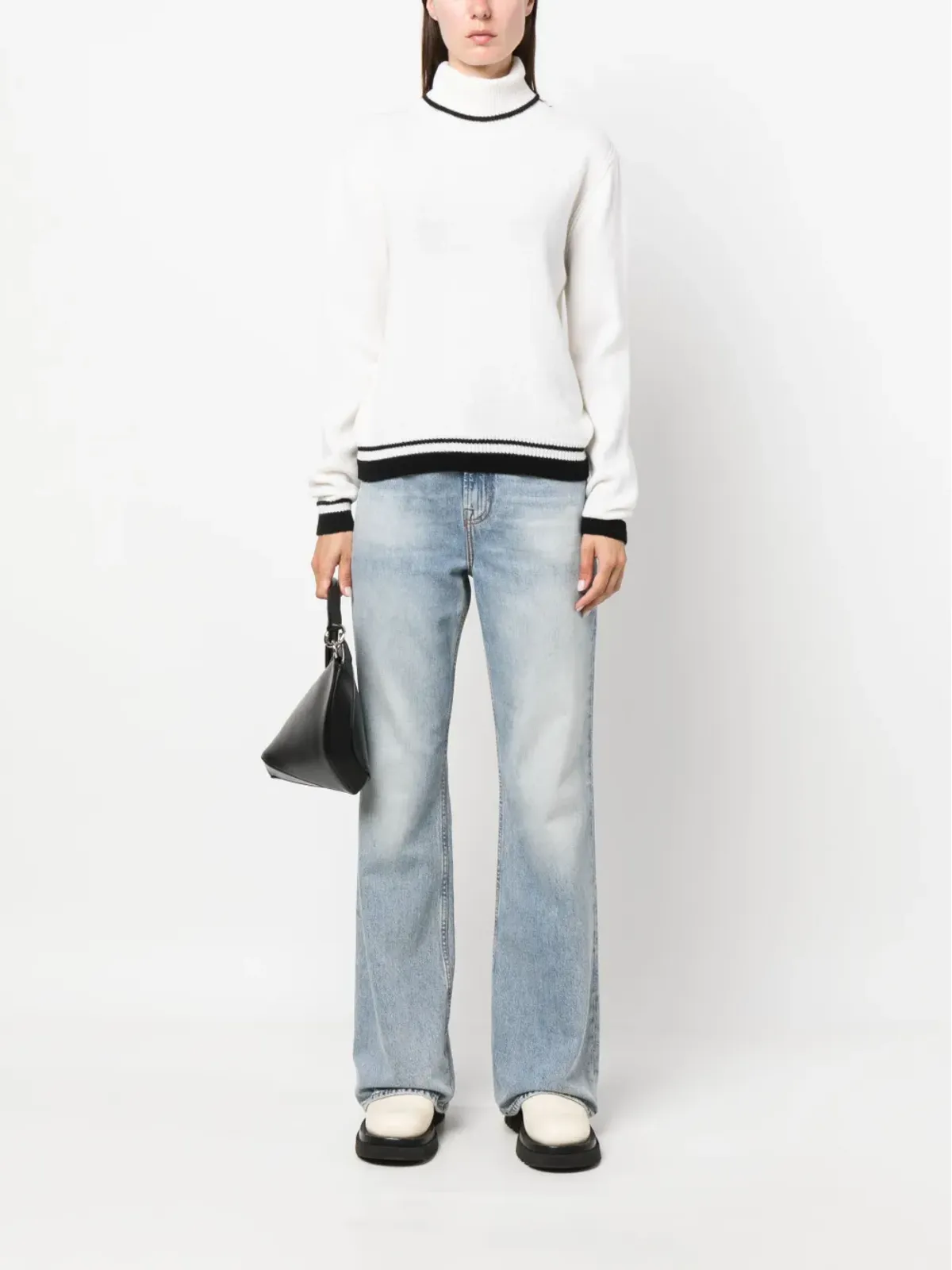 MSGM ストライプエッジ ウール混紡ジャンパー - 画像2