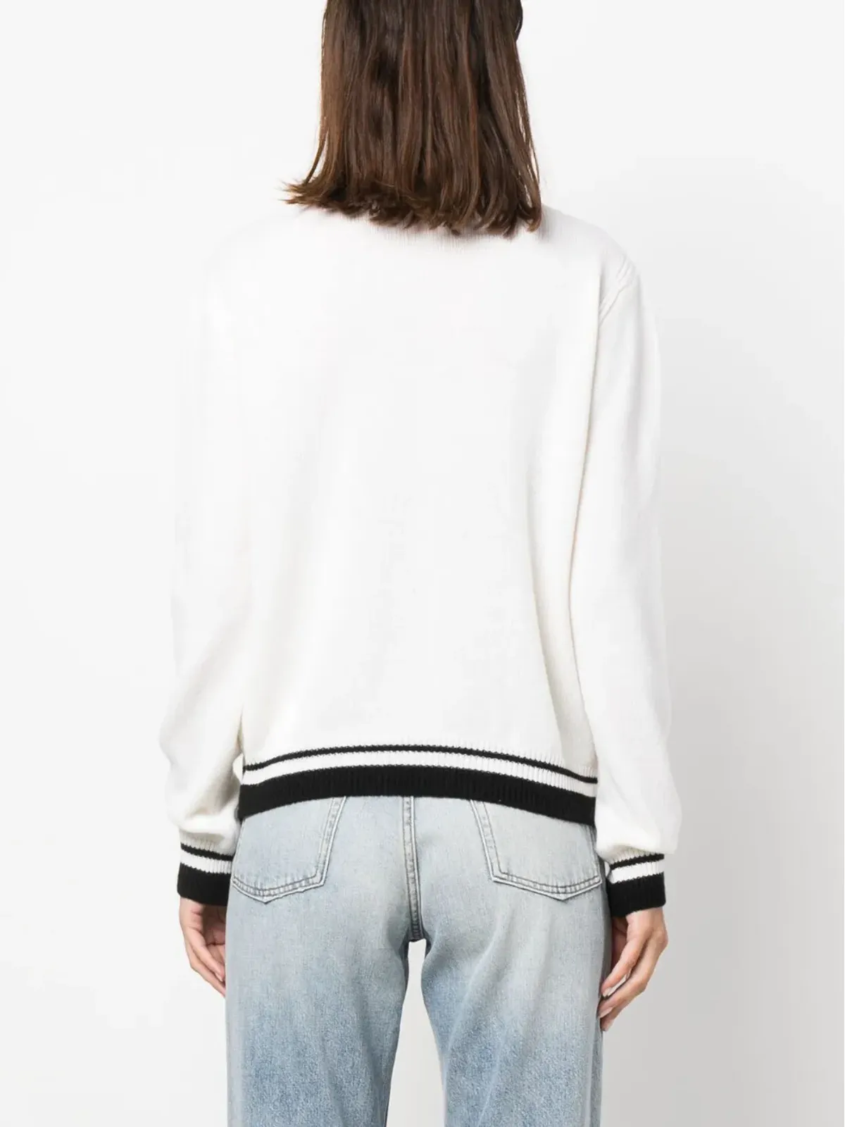 MSGM ストライプエッジ ウール混紡ジャンパー - 画像4
