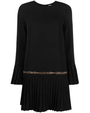 Just Cavalli ロゴスタッズ付きプリーツディテール ミニドレス - サムネイル1