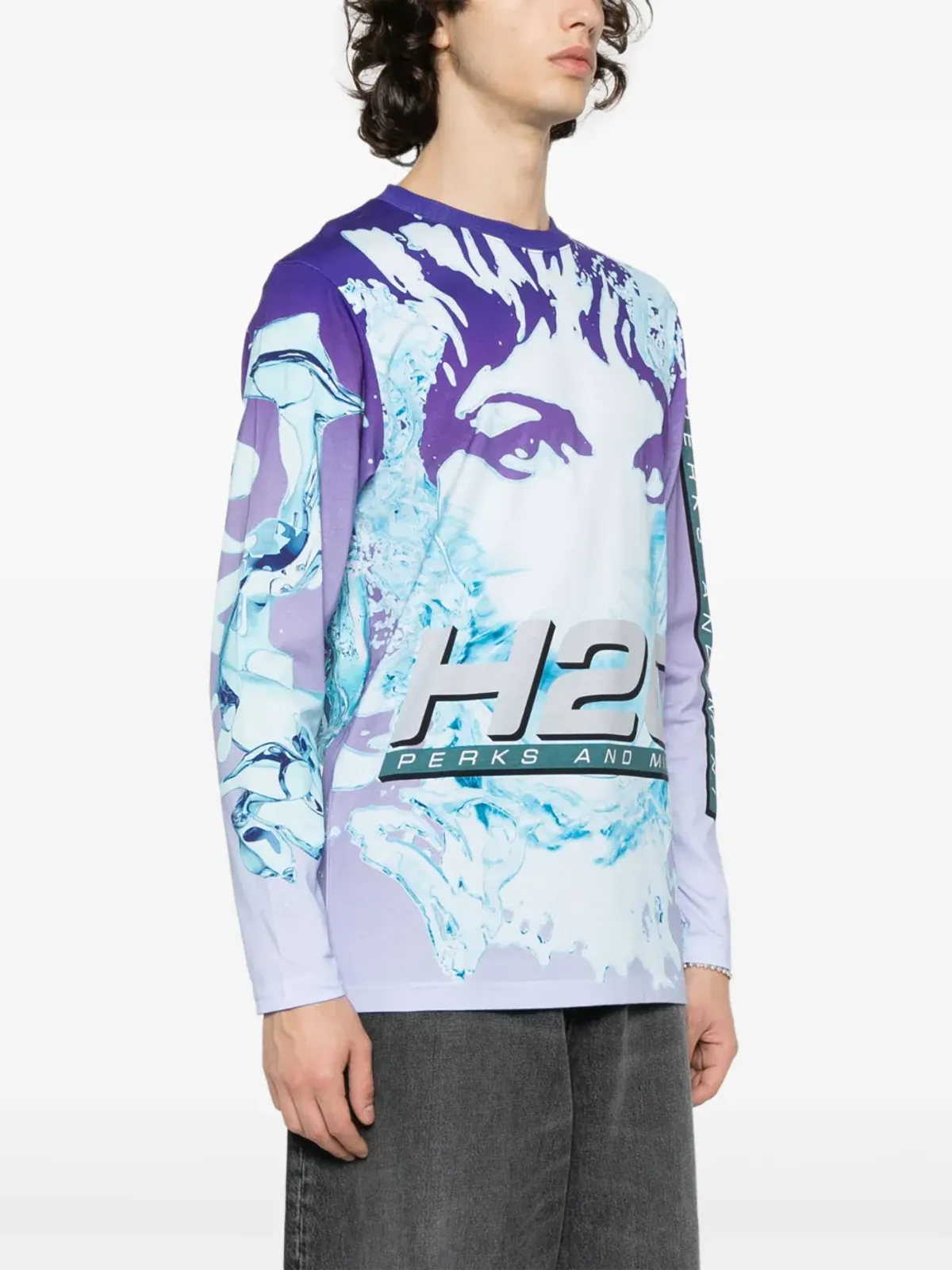 Perks And Mini スプラッシュプリント オーガニックコットン Tシャツ - 画像4
