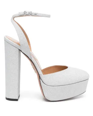 Aquazzura So High レザー パンプス（シルバー） - サムネイル1