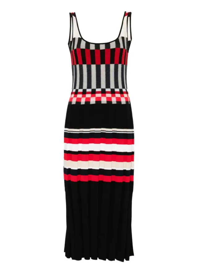 colville colville Madras midi dress - Blackの商品画像