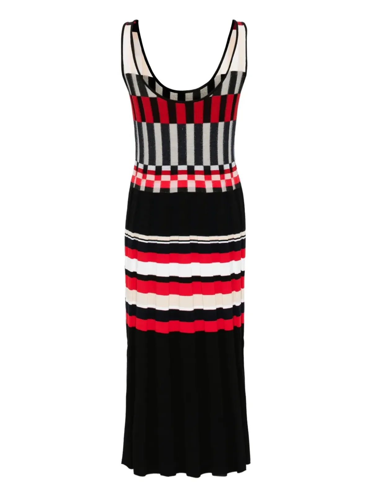 colville Madras midi dress - Black - 画像2