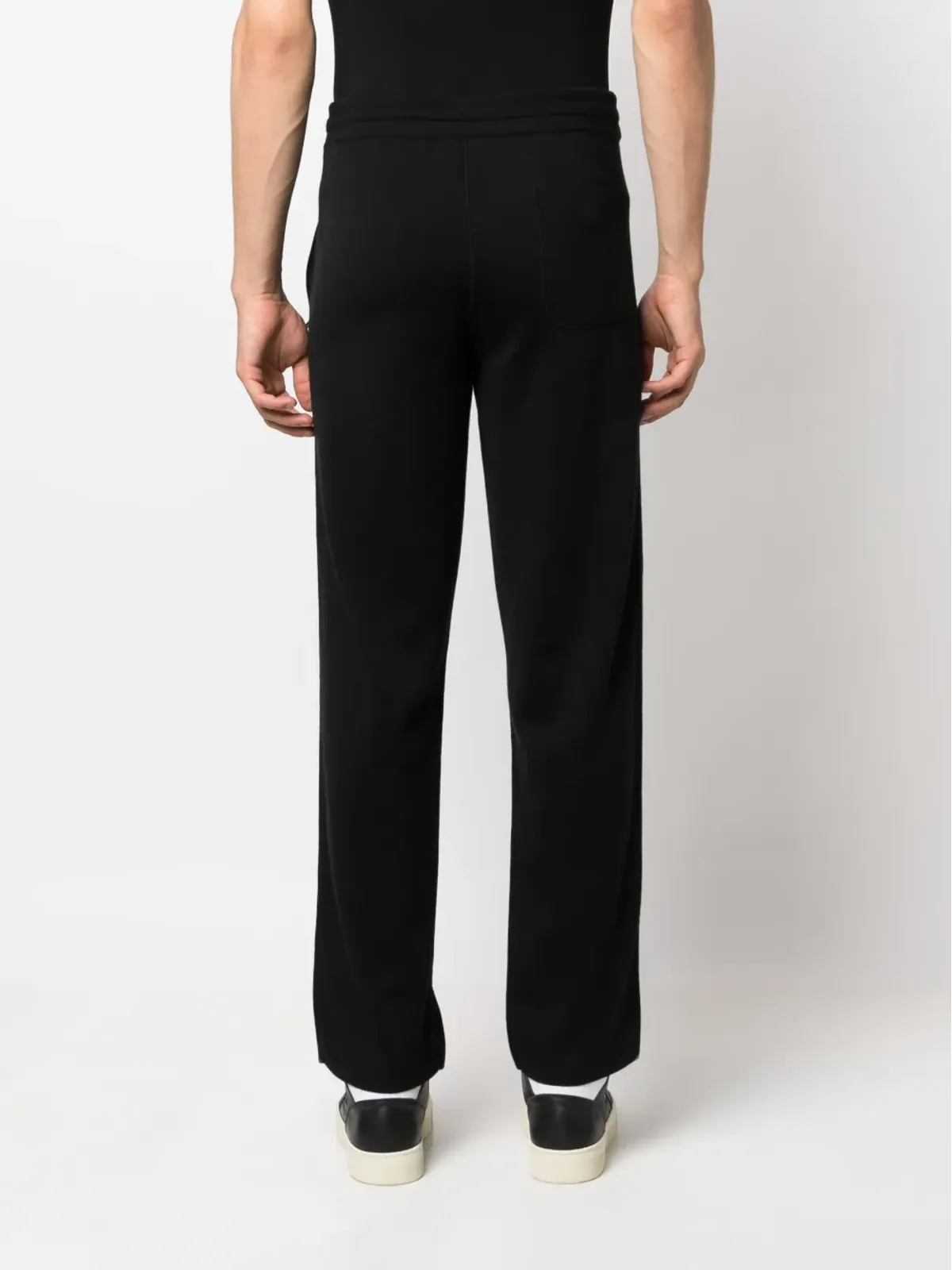 Brioni ドローコード付きウエストのストレートレッグパンツ - 画像4