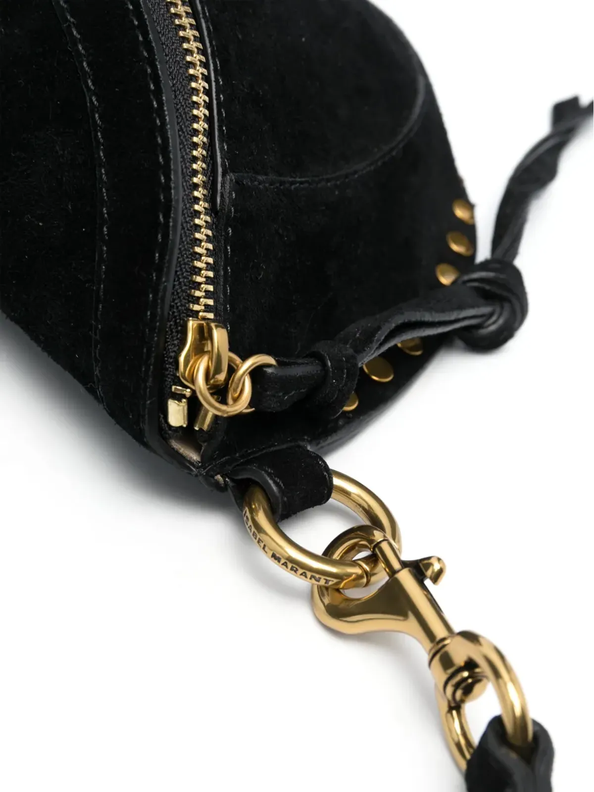 ISABEL MARANT Skano スエード ベルトバッグ - ブラック - 画像5
