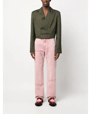Charles Jeffrey Loverboy ピンストライプ クロップドブレザー - サムネイル2