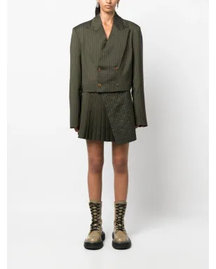 Charles Jeffrey Loverboy ピンストライプ クロップドブレザー - サムネイル3