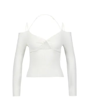 Altuzarra Odin cut-out ribbed-knit sweater - White - サムネイル1