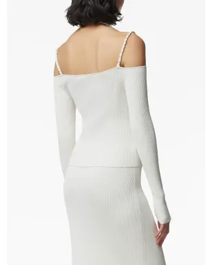 Altuzarra Odin cut-out ribbed-knit sweater - White - サムネイル4