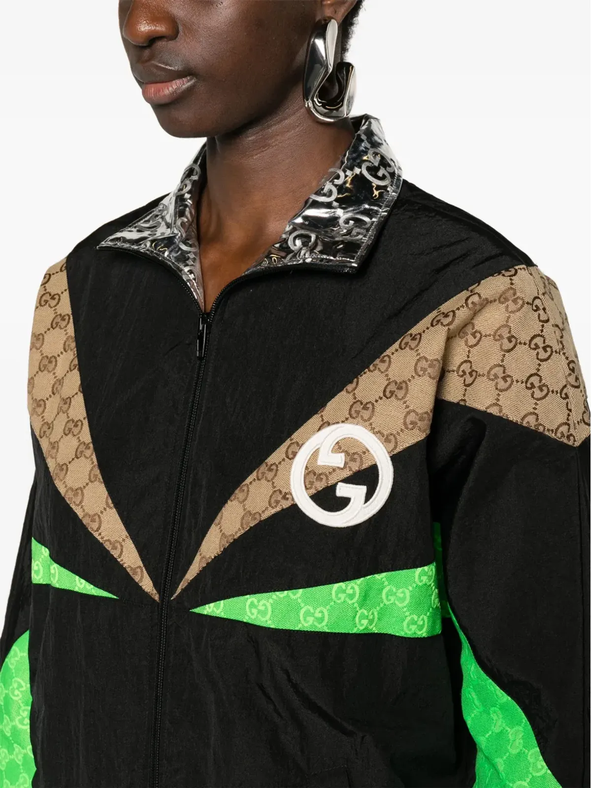 Gucci パネルドGGキャンバス ボンバージャケット - 画像5
