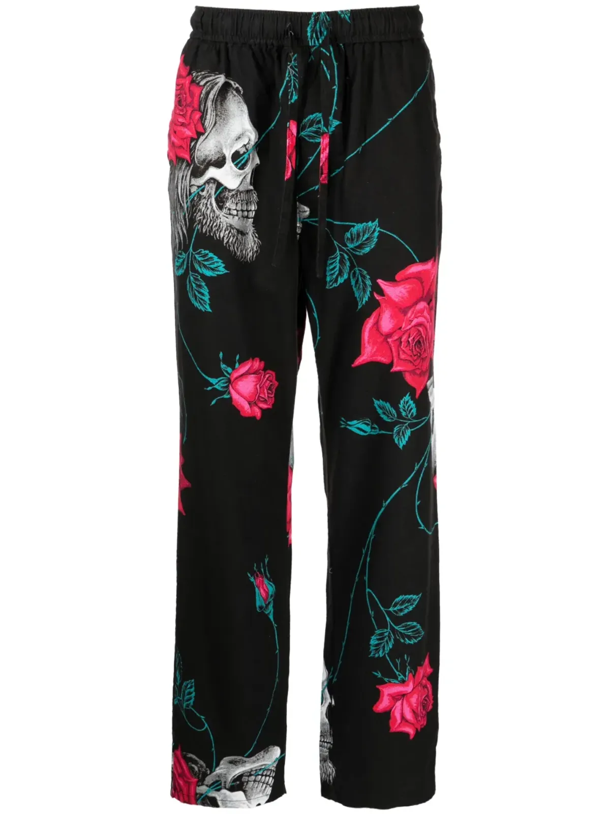 Yohji Yamamoto ワイルドサイド コットン ワイドレッグパンツ - ブラック - 画像1