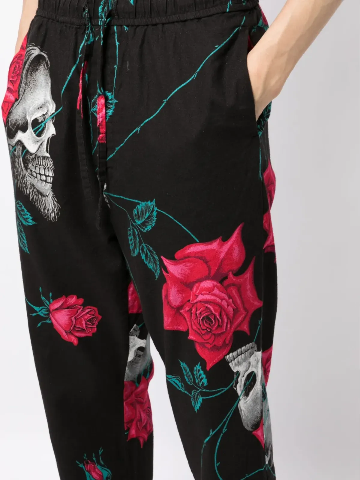 Yohji Yamamoto ワイルドサイド コットン ワイドレッグパンツ - ブラック - 画像5