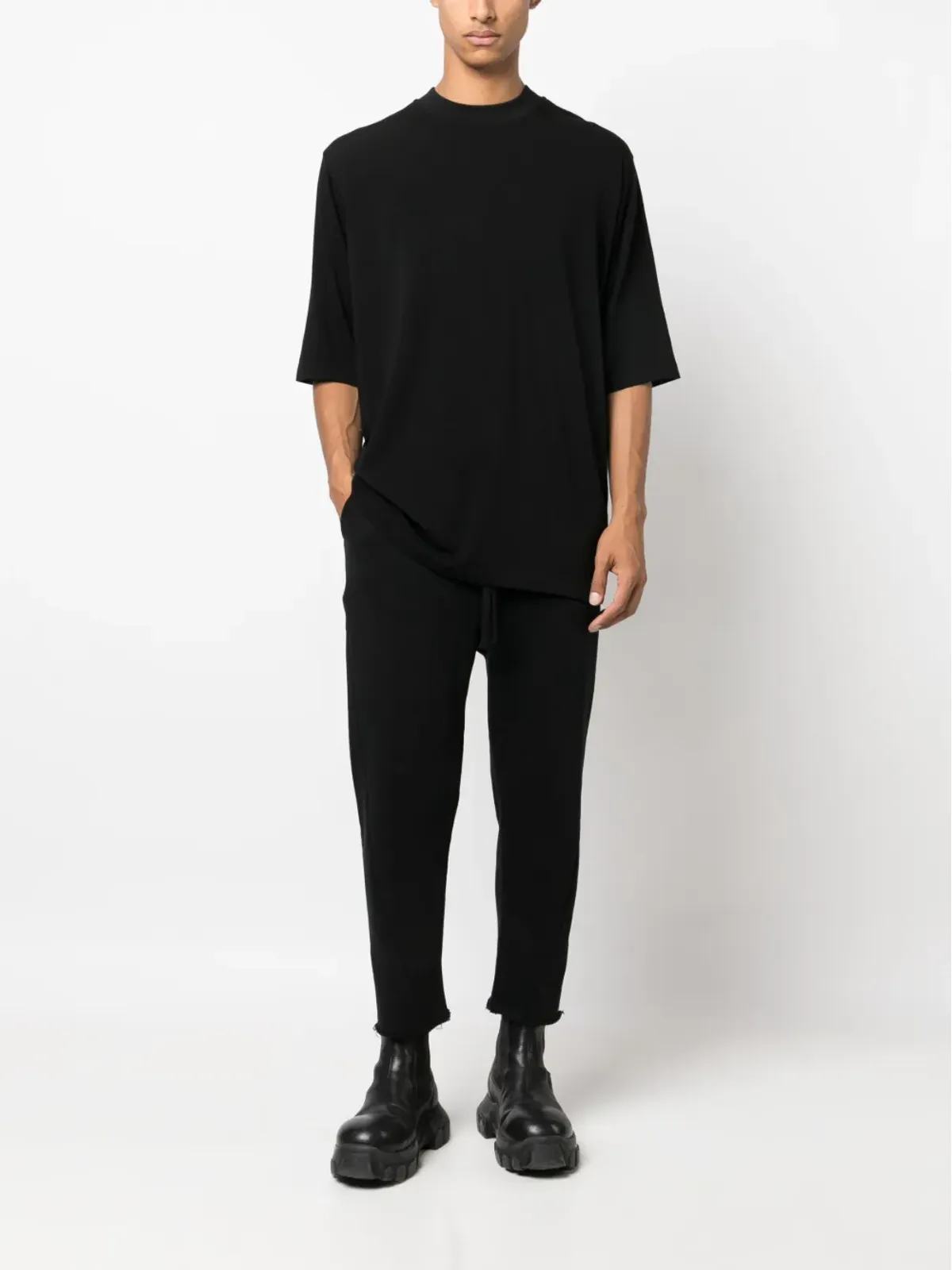 Thom Krom ドロップショルダー・ショートスリーブTシャツ - ブラック - 画像2