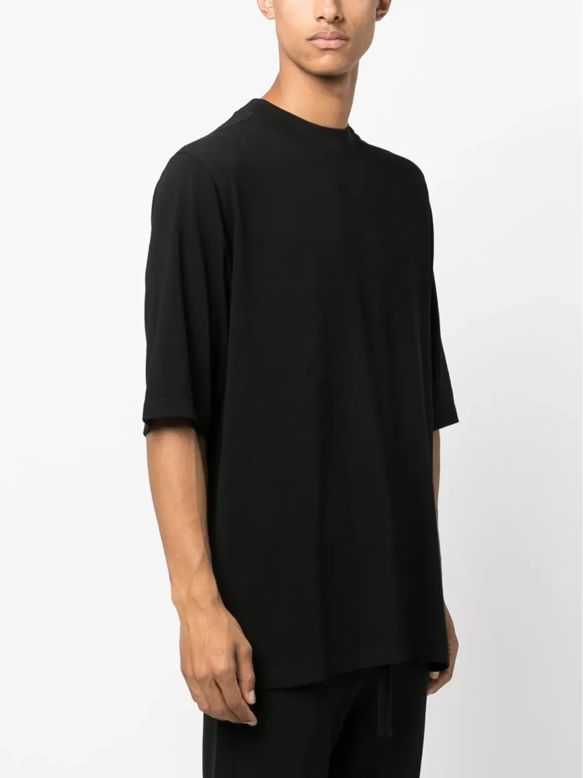 Thom Krom ドロップショルダー・ショートスリーブTシャツ - ブラック - 画像3