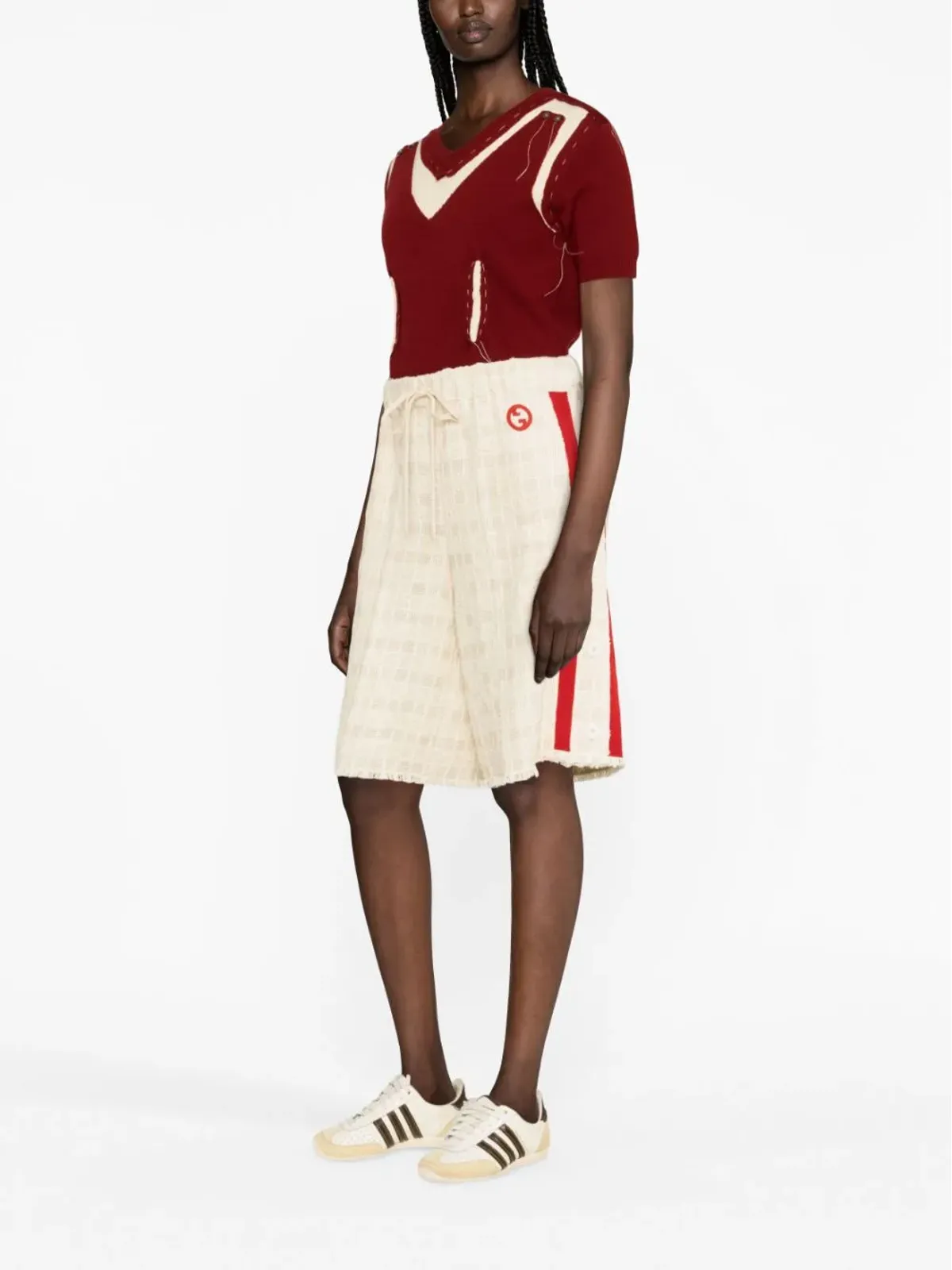 Gucci ツイード ドローストリング ショーツ - 画像4