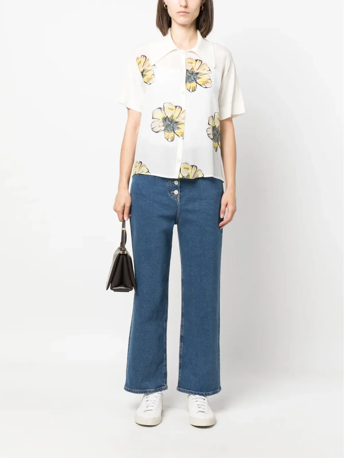 PS Paul Smith クロップドワイドレッグジーンズ - 画像2
