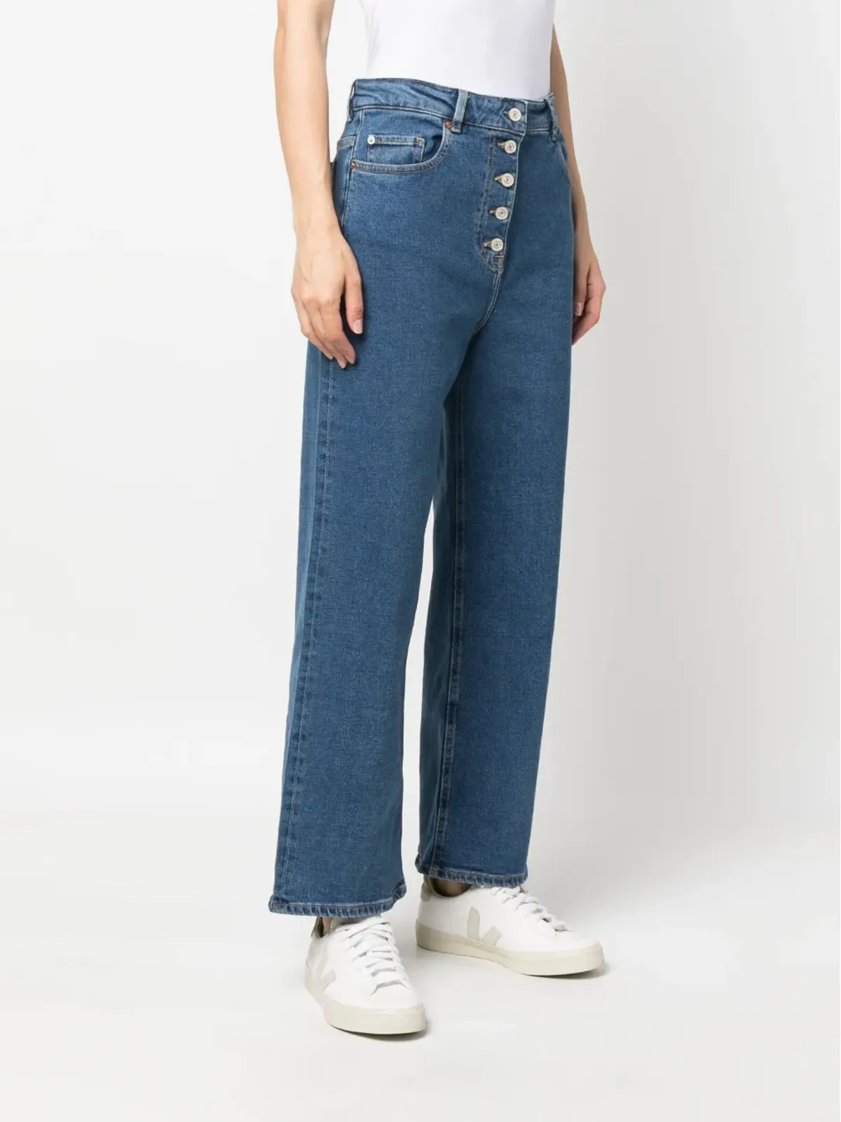 PS Paul Smith クロップドワイドレッグジーンズ - 画像3