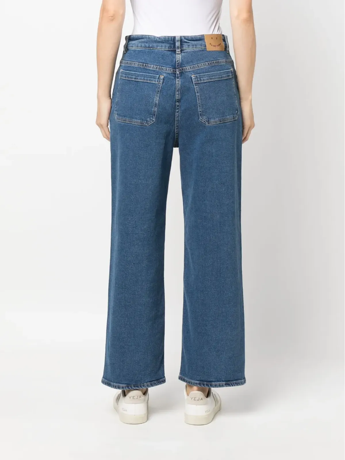 PS Paul Smith クロップドワイドレッグジーンズ - 画像4