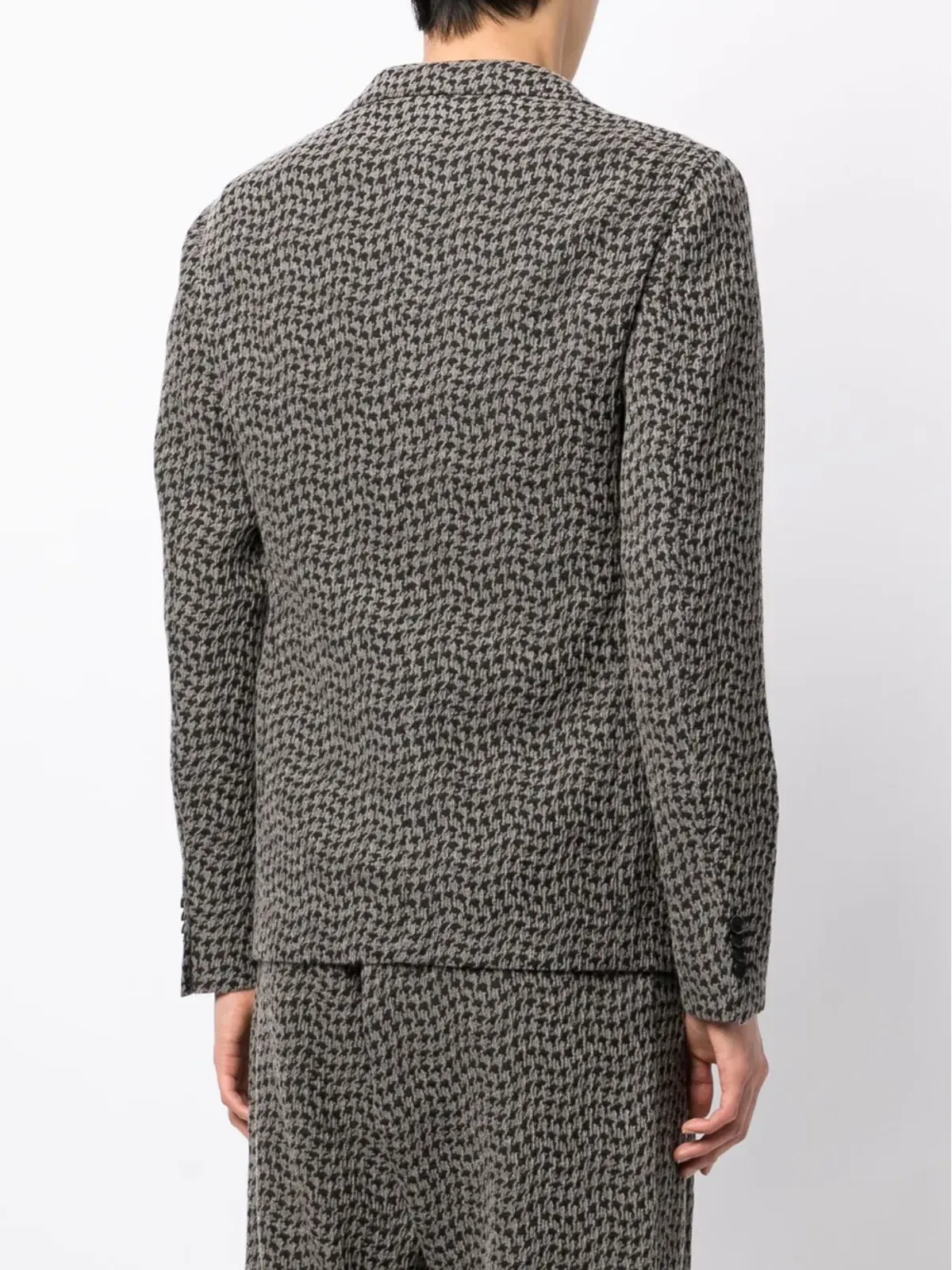 Giorgio Armani ハウンドトゥース柄 シングルブレスト ブレザー - 画像4
