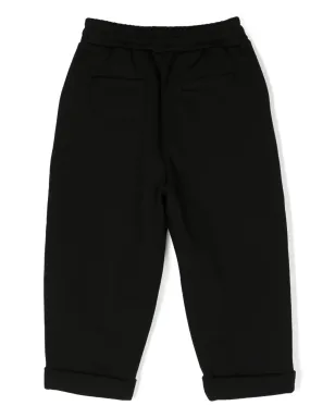Balmain Kids ロゴパッチ付き ゴム入り テーパードパンツ - サムネイル2