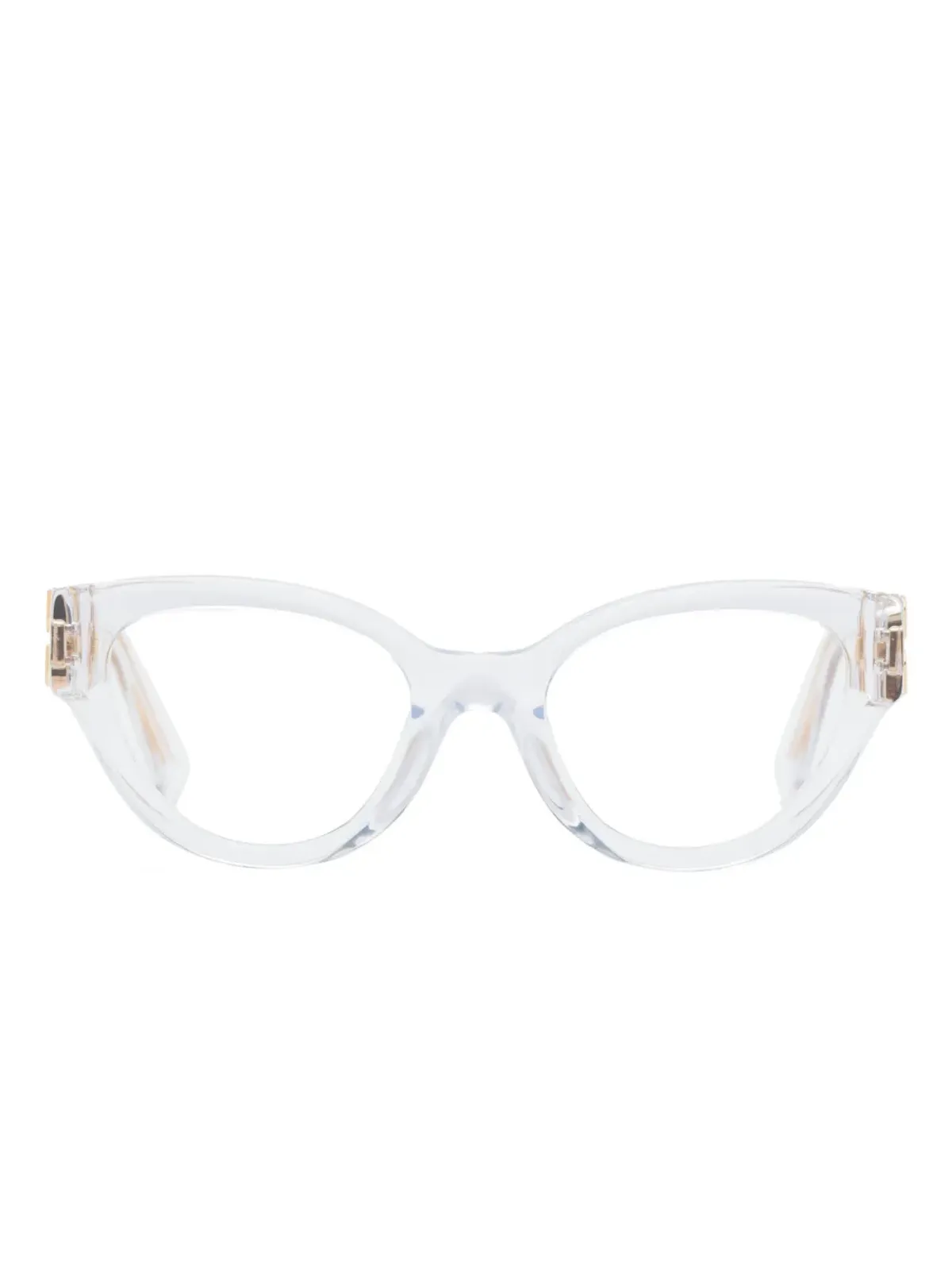 Miu Miu Eyewear 透明ロゴプレート眼鏡 - 画像1