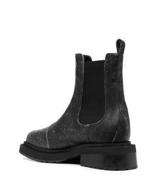 Eckhaus Latta Mike cracked-effect レザーブーツ - サムネイル3