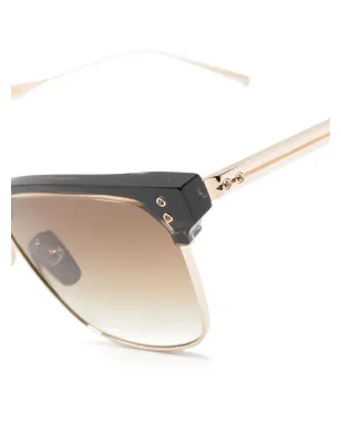 Dita Eyewear ブラウンのスクエアフレーム・ティンテッドレンズ サングラス - サムネイル3