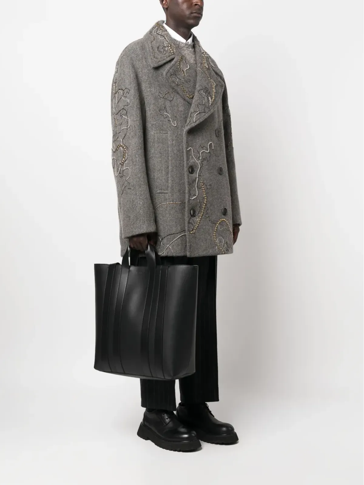 Lanvin Ballade North South レザー トートバッグ - 画像2