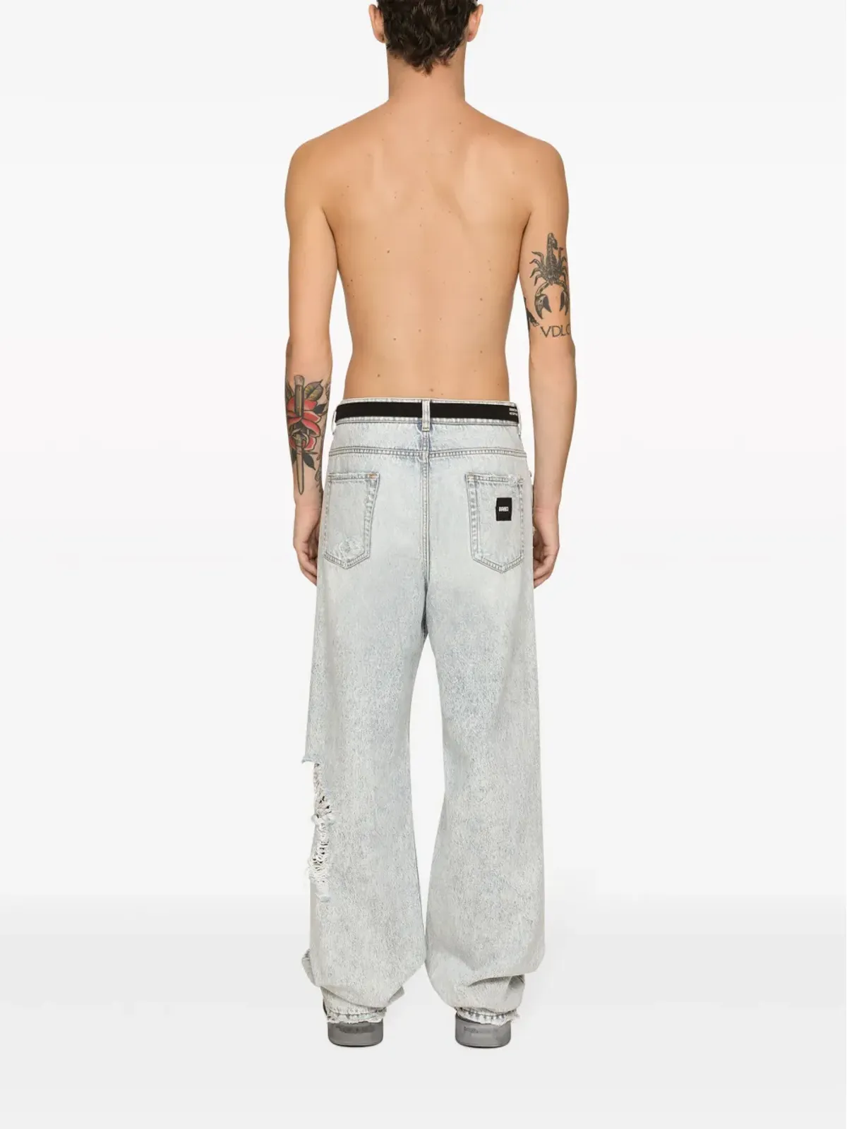 Dolce & Gabbana DGVIB3 ディストレスド・ワイドレッグジーンズ - 画像5