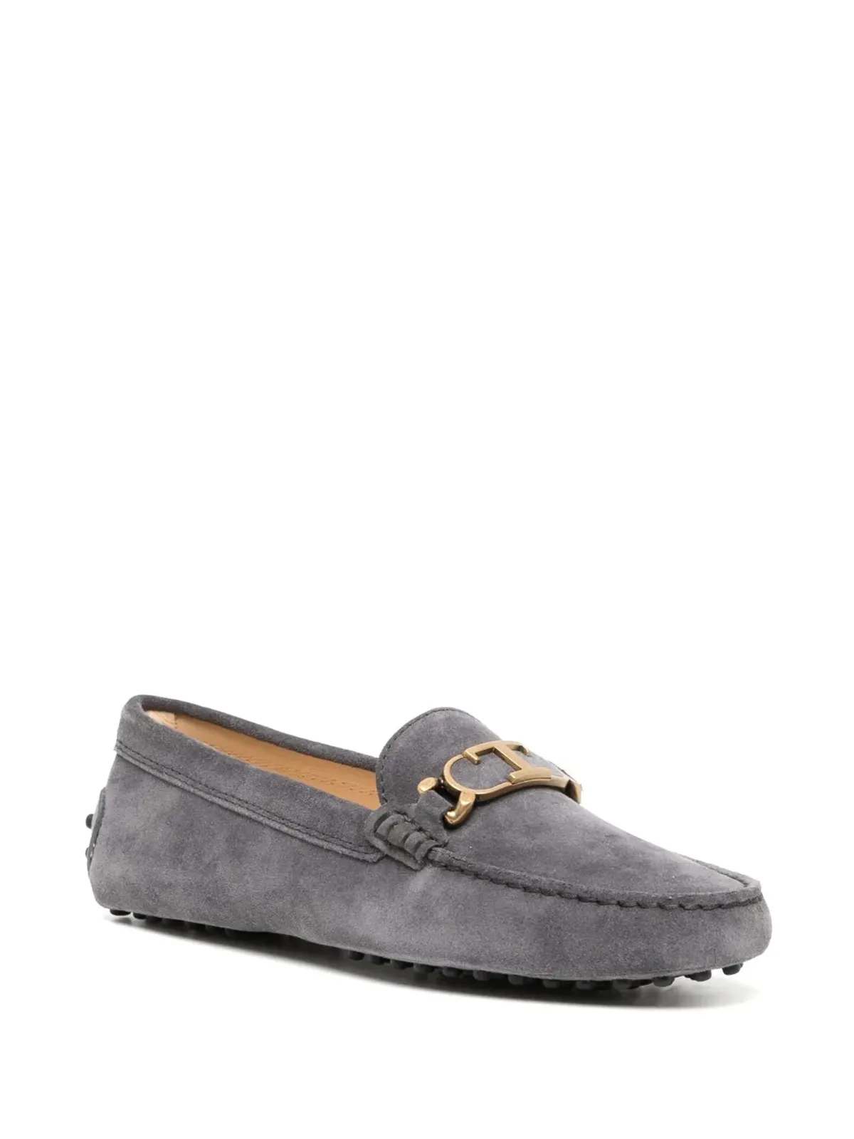 Tod's ゴミーノ スウェード ローファー - グレー - 画像2