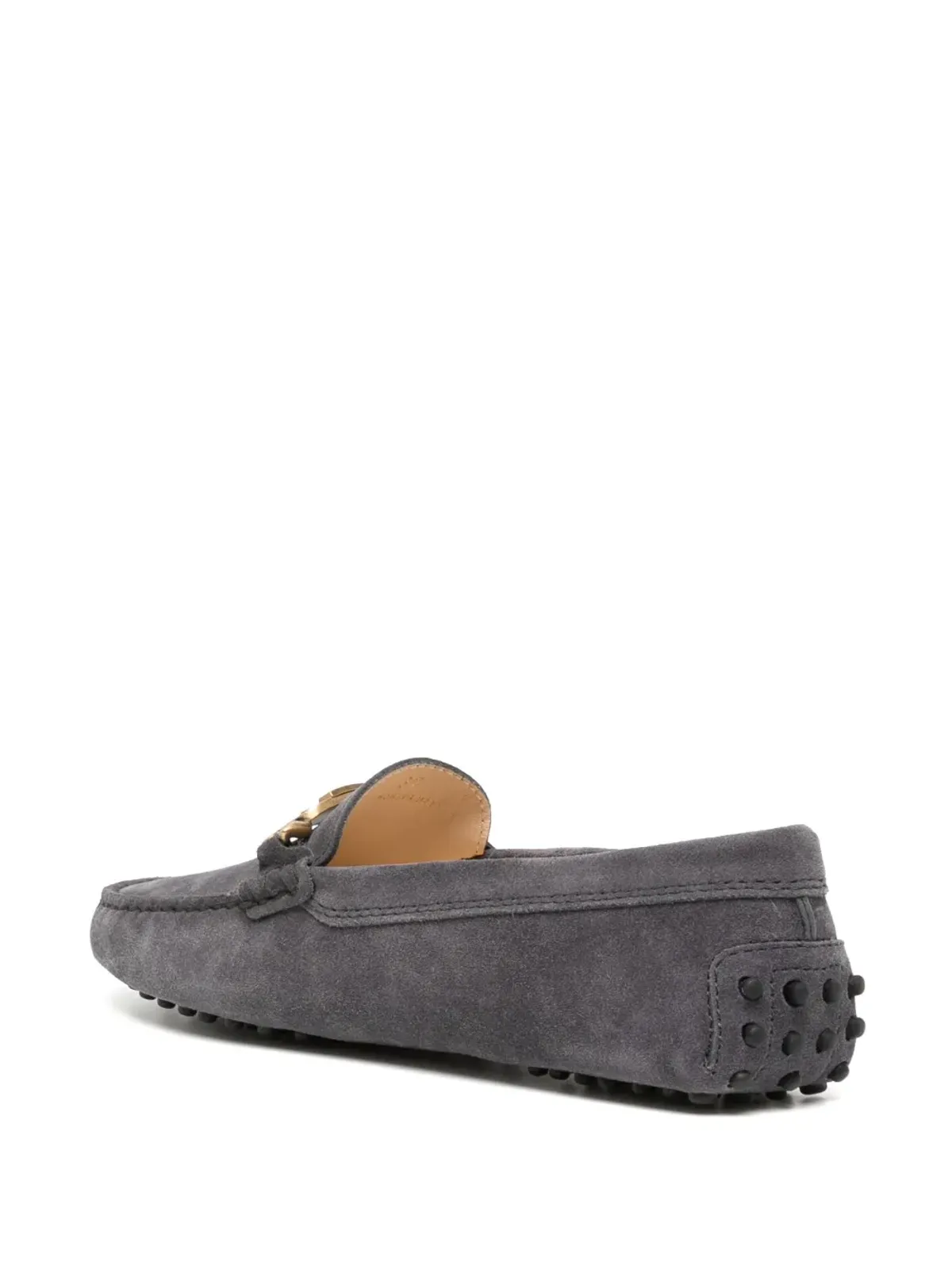 Tod's ゴミーノ スウェード ローファー - グレー - 画像3