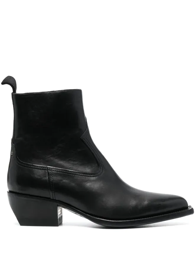 Golden Goose Golden Goose ポインテッドトゥ レザーブーツの商品画像