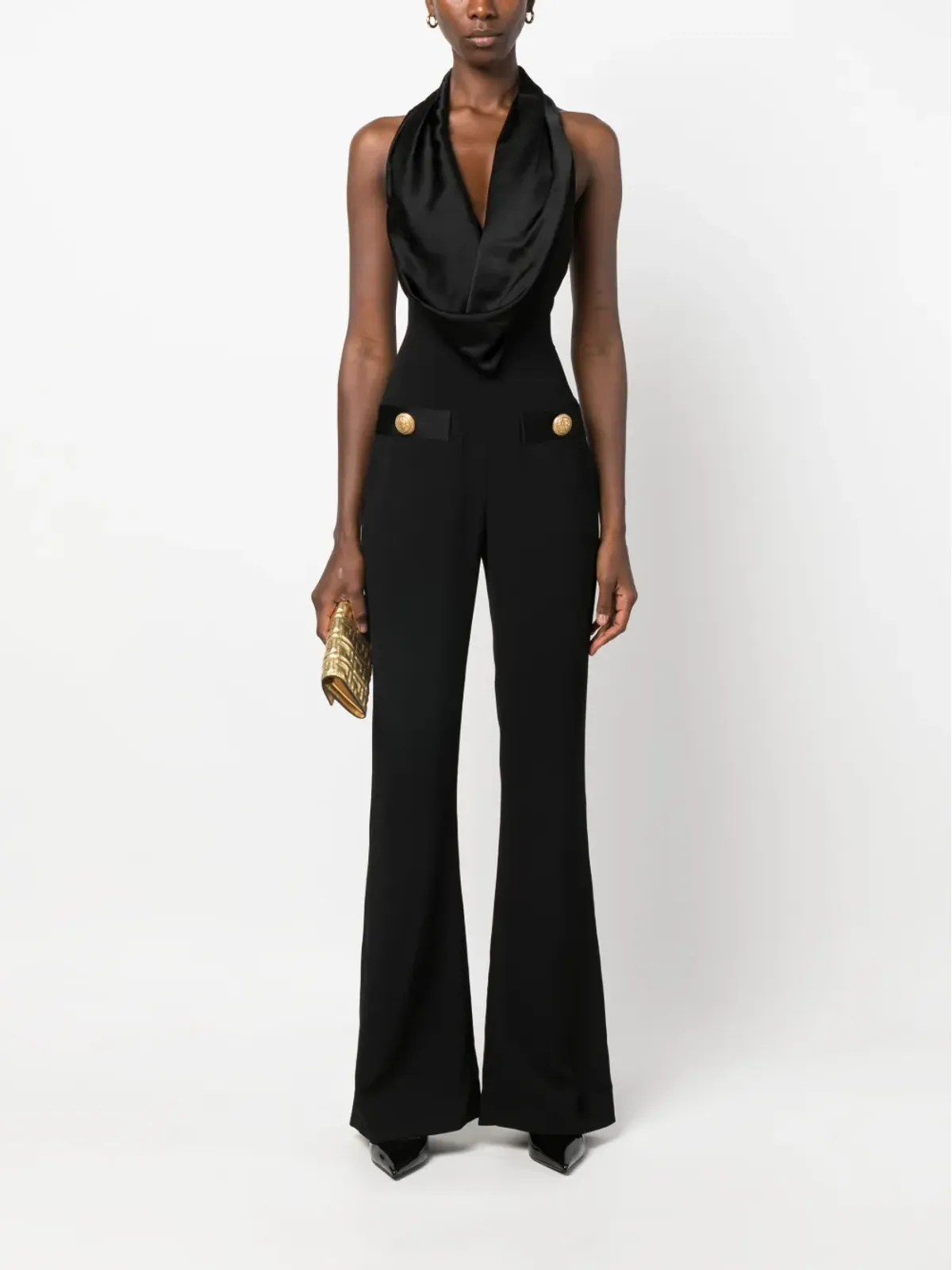 Balmain オフショルダー ノースリーブ ジャンプスーツ - 画像2